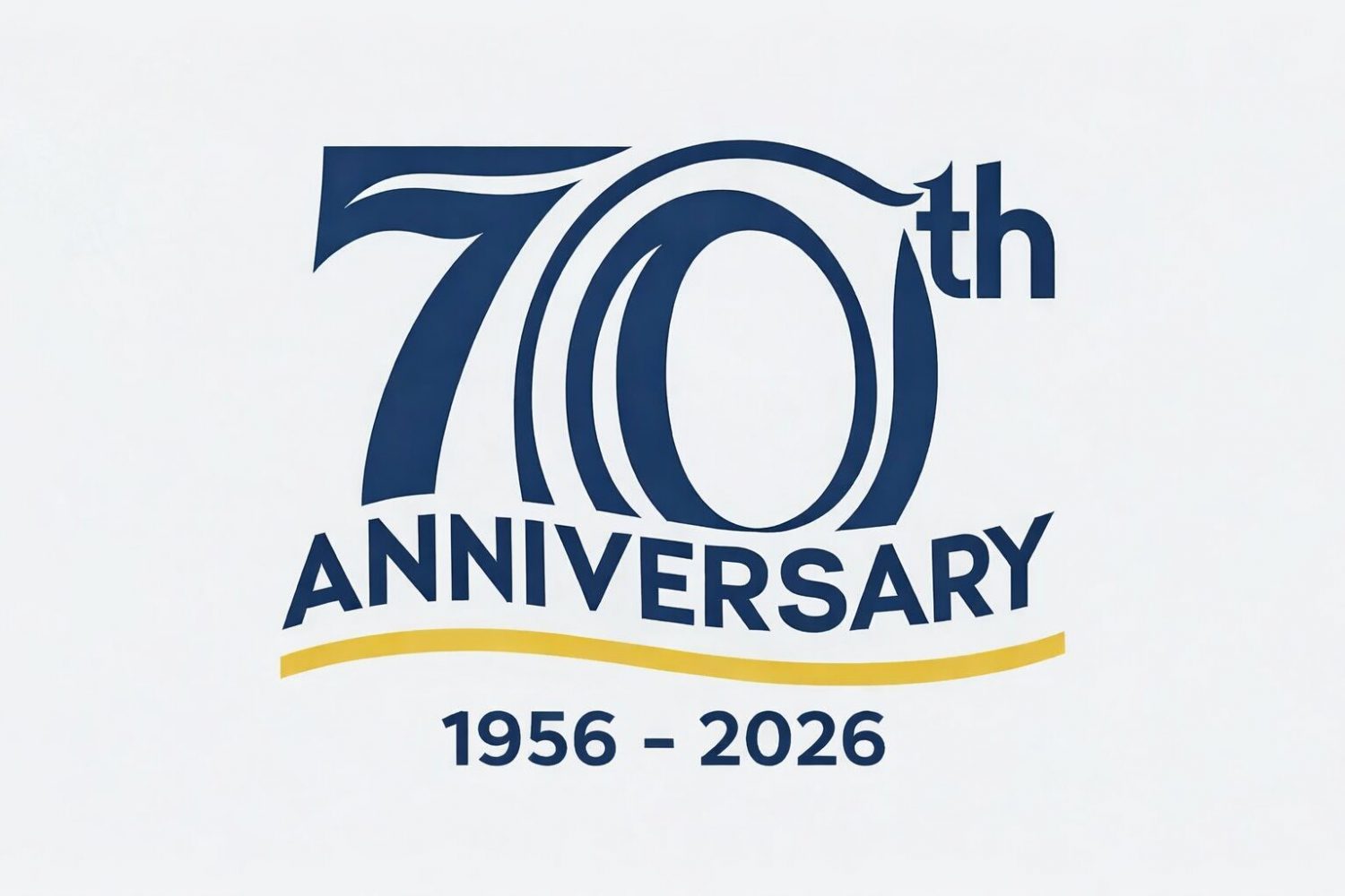 70th Anniversary with the date